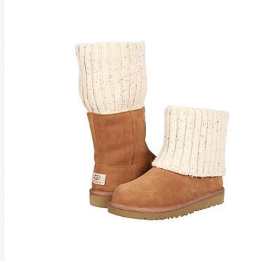 UGG Australia Girls Shea Kids Size 10 Classic Brown Chestnut Boots MSRP …